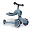 Blauwgrijze step/loopfiets - Highwaykick 1 - steel